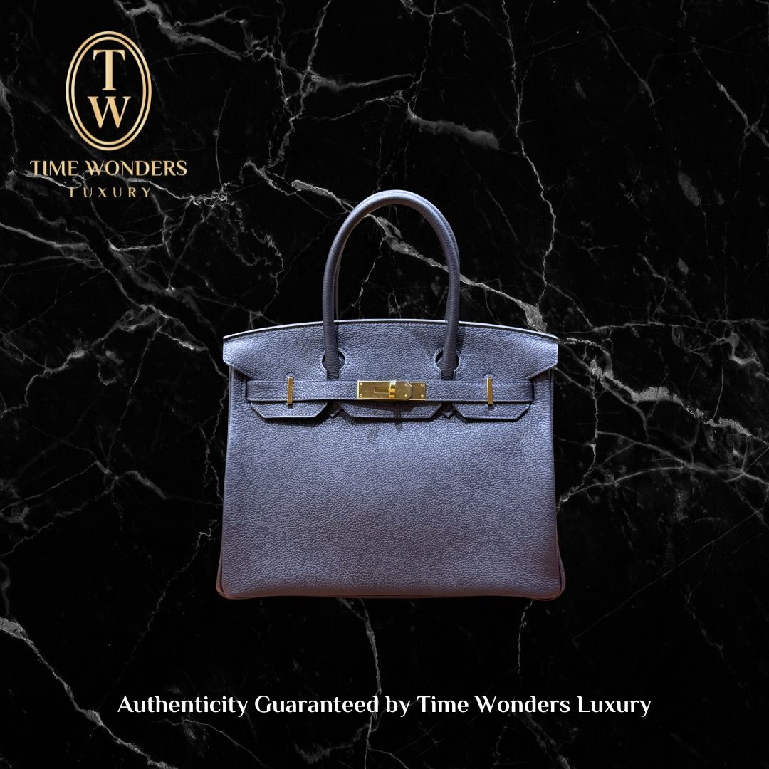 Like New 2022 Hermes Birkin 30 Veau Togo Caban GHW