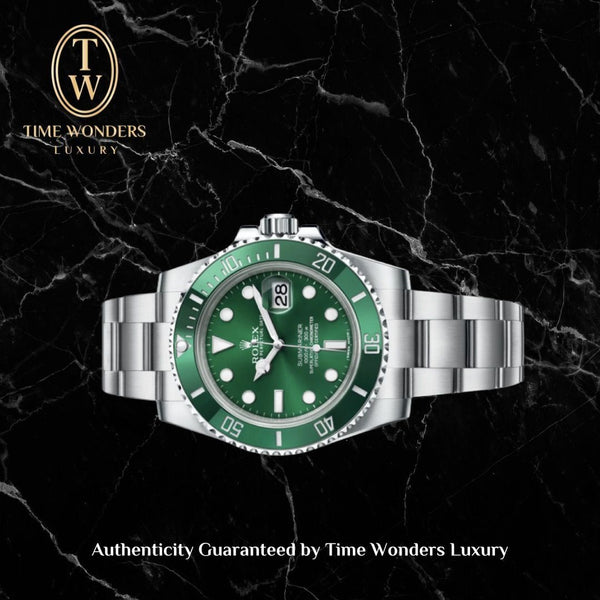 Like New January 2013 Rolex Submariner Green Hulk 116610LV 116610