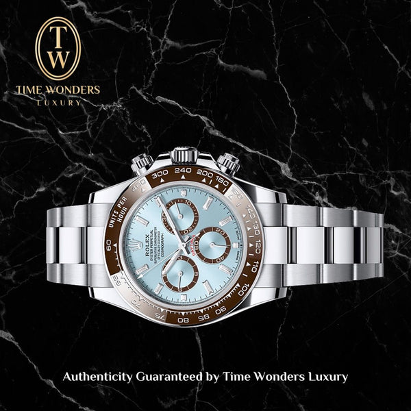 LNIB April 2024 Rolex Daytona Platinum w Baguette Diamonds 126506