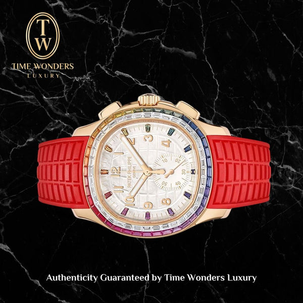 LNIB June 2023 Patek Philippe Aquanaut Luce Rainbow Chronograph 7968/300R 7968