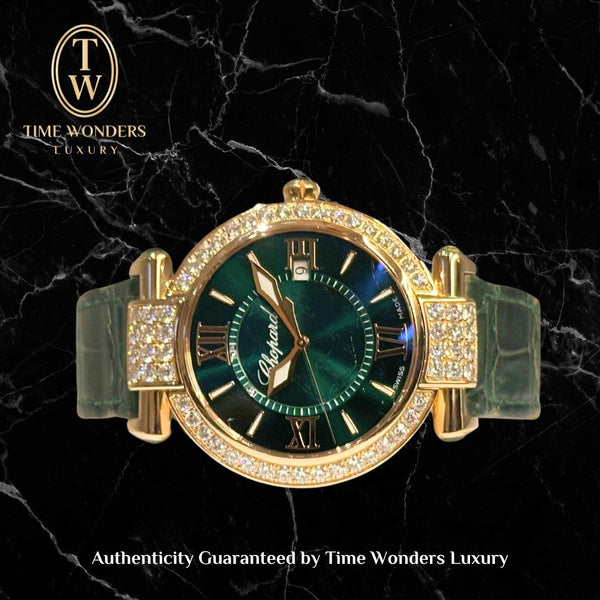 LNIB April 2016 Chopard Imperiale Green Dial with Diamonds 36mm
