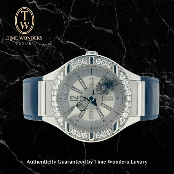 LNIB December 2020 Piaget Polo Tourbillon White Gold Relatif Diamond G0A31148