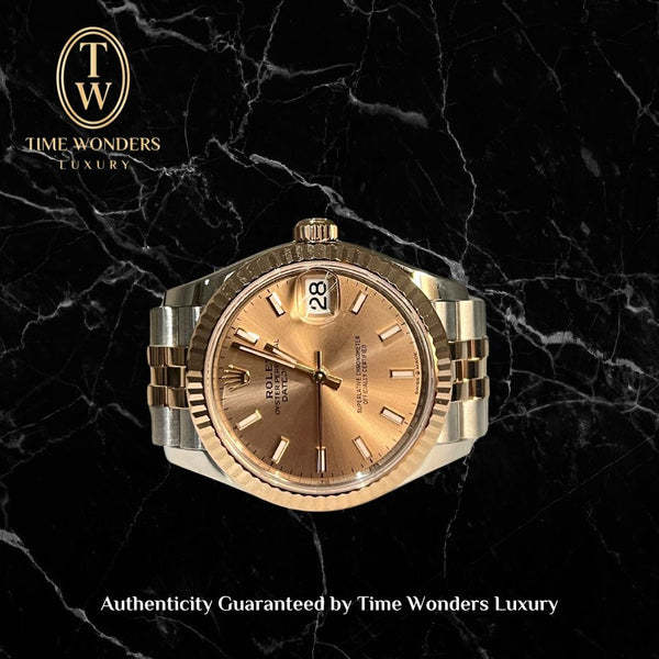LNIB Jan 2025 Rolex Datejust Two Tone Rose Gold 31mm 278271
