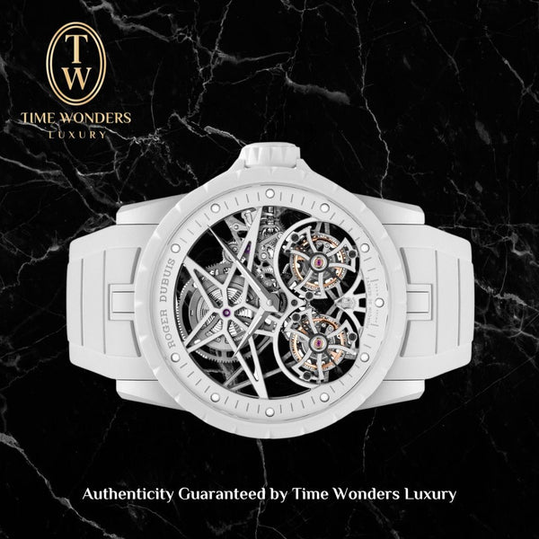 LNIB Roger Dubuis White Two Fold Excalibur 8pcs Limited Edition