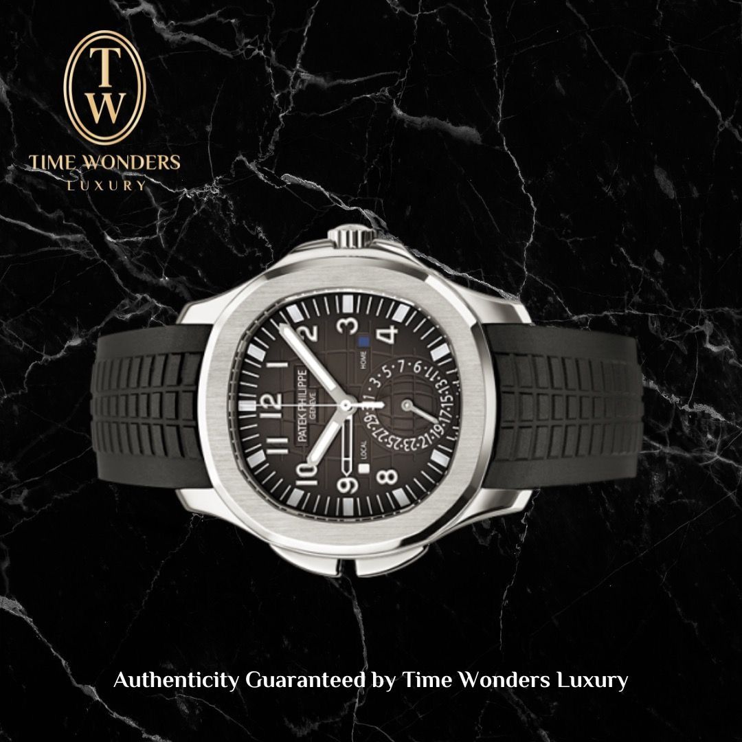 Mint Q1 2021 Patek Philippe Aquanaut Travel Time 5164A Black Stainless Steel 5164