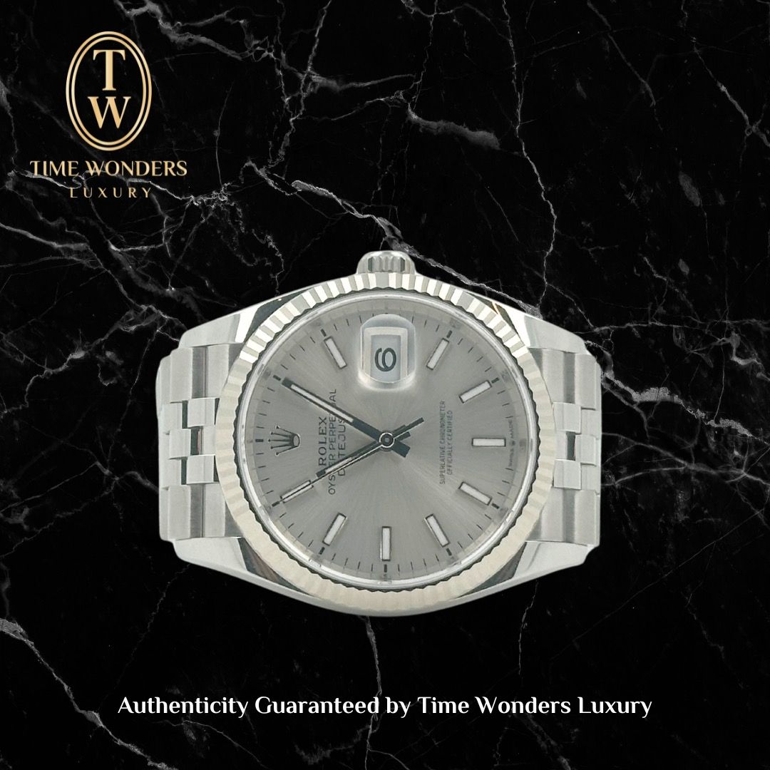 New October 2024 Rolex Datejust 36mm Silver 126234