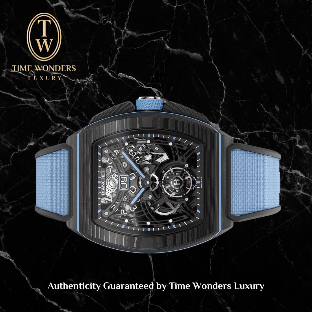 New 2025 Bianchet Flying Tourbillon Grande Date Carbon Sky Blue Ref. CBSBFTGD4