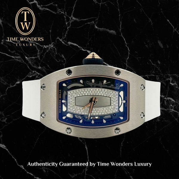 New 2025 Richard Mille White Gold MOP Dial 07-01 RM07-01