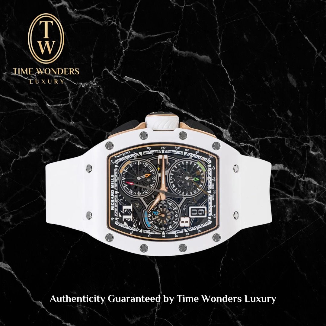 New 2026 Richard Mille 72-01 White Ceramic RM7201 RM72