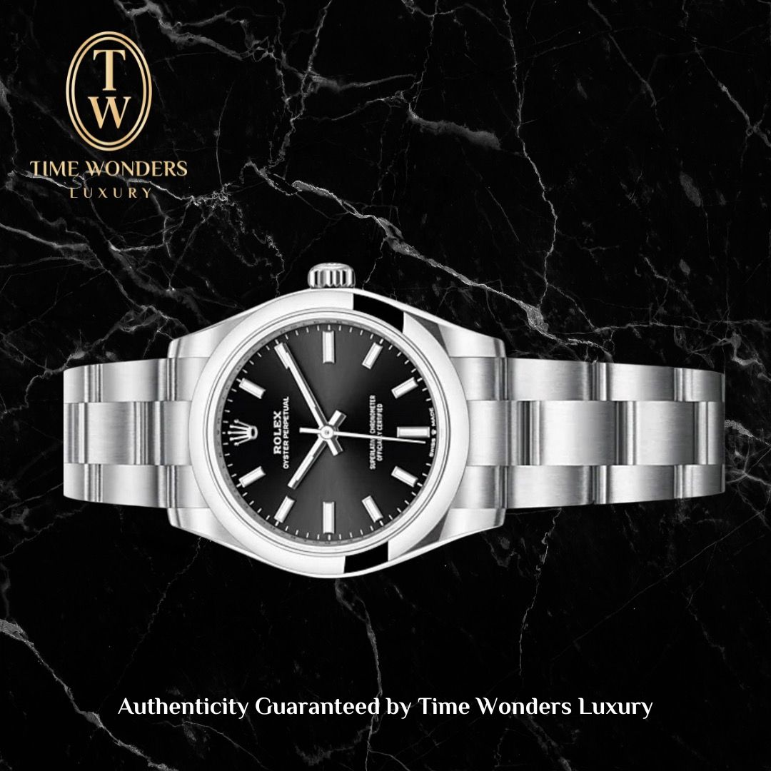 New April 2025 Rolex Oyster Perpetual Black 31mm 277200