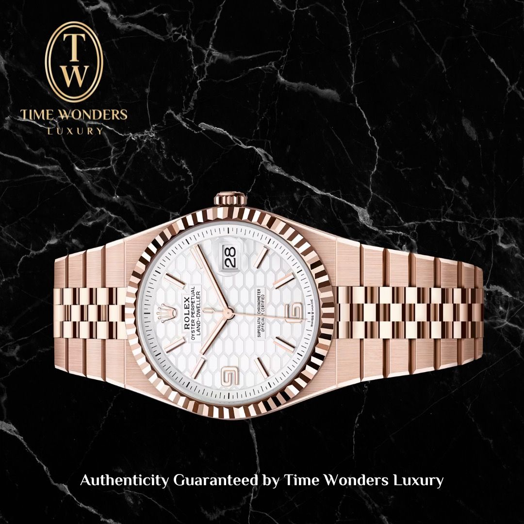 New August 2025 Land-Dweller 40 Rose Gold White Dial 127335