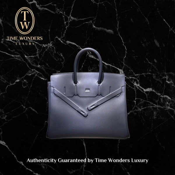 New Hermes Swift Birkin Shadow 25 Gris Meyer