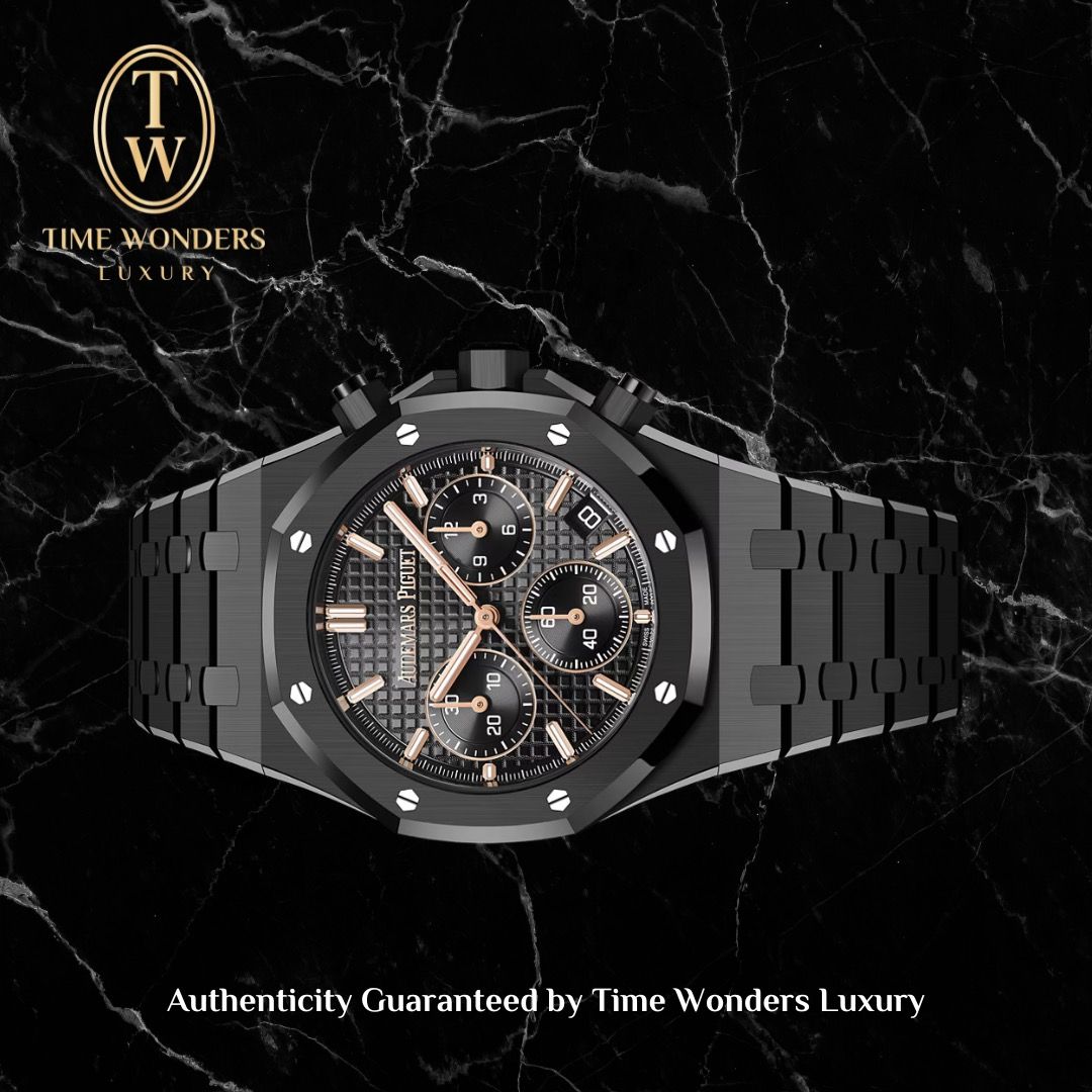 New January 2024 Audemars Piguet Royal Oak Chronograph Black Ceramic 41mm 26240CE 26240