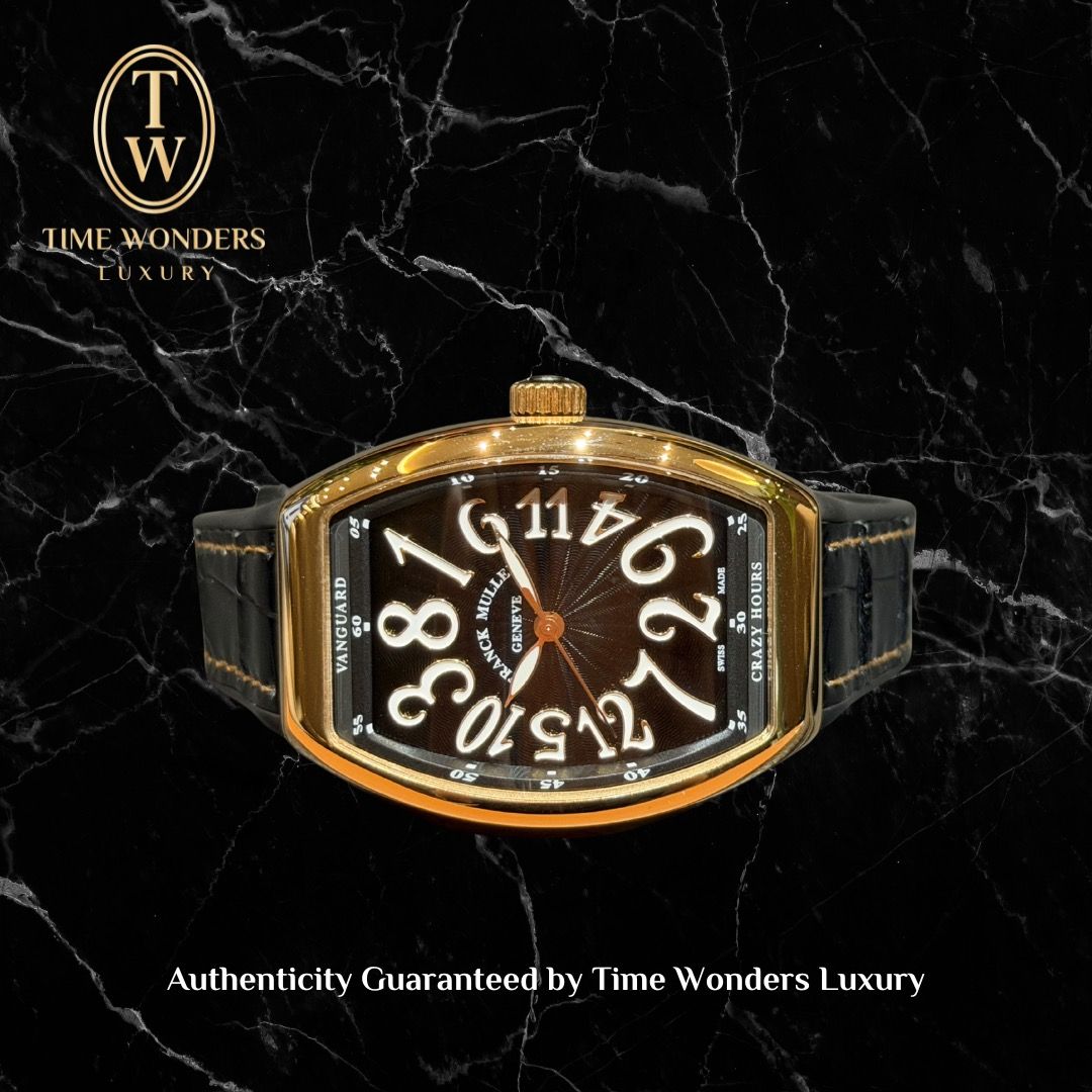 New January 2026 Franck Muller Crazy Hour V32 CH 5N Rose Gold Black Dial