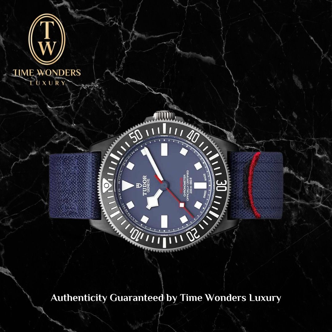 New January 2026 Tudor Pelagos FXD Blue Alinghi Red Bull 42mm 25707KN Black Carbon 25707