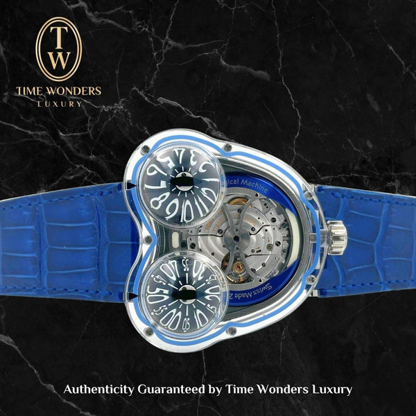 New July 2023 MB&F Horological Machine N3 Frog FrogX Blue 36.SVL.BU