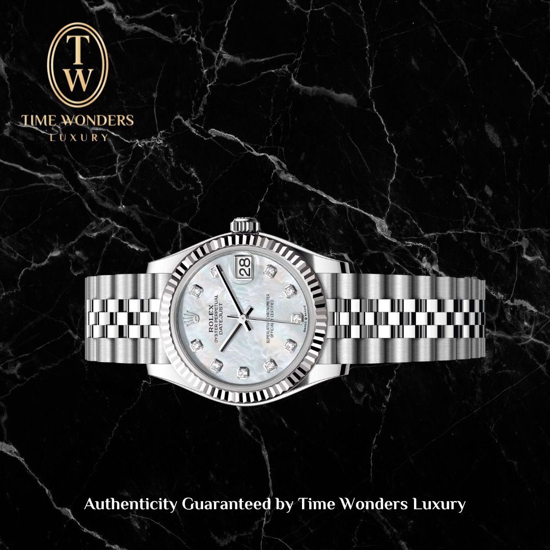 New July 2025 Rolex Datejust 31mm MOP Dial w Diamonds 278274