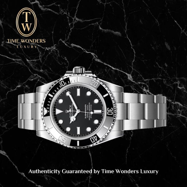 New July 2025 Rolex Submariner Black No Date 124060