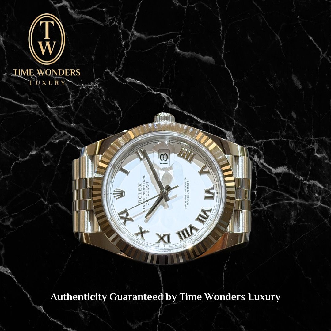New June 2026 Rolex Datejust 41mm 126334 White Dial Roman Indexes Jubilee Stainless Steel