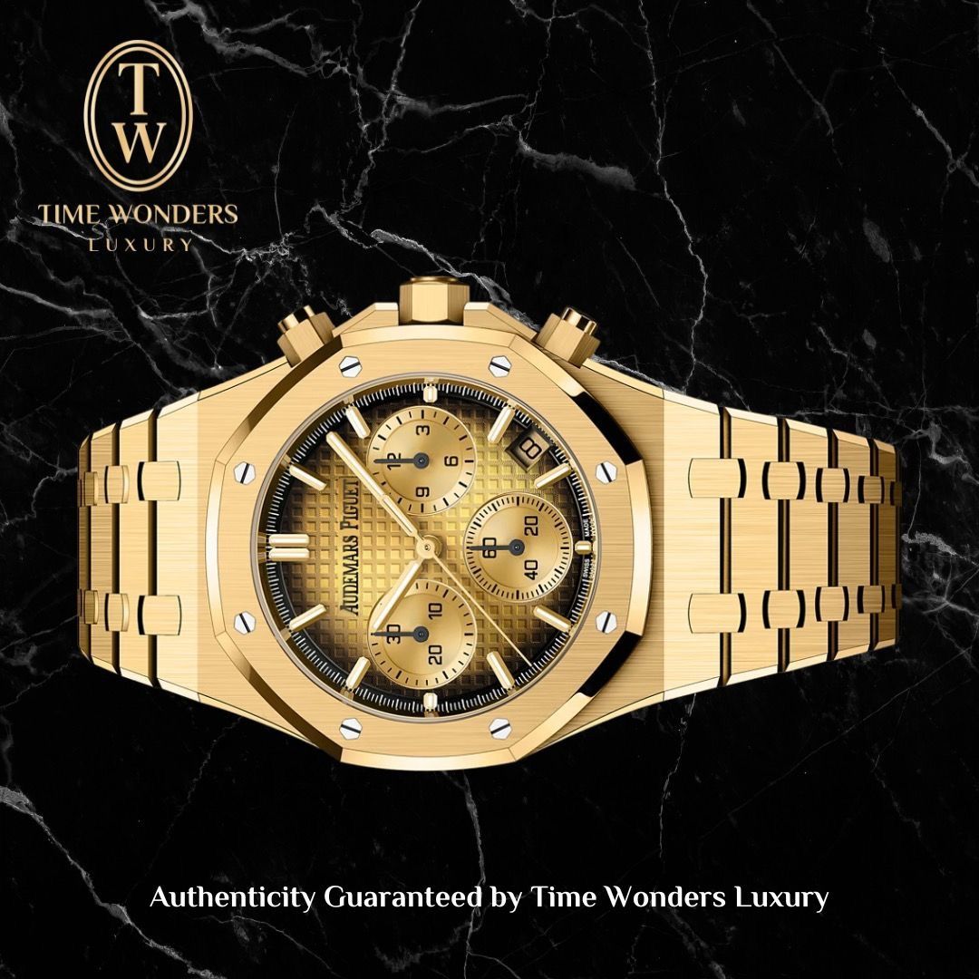 New May 2025 Audemars Piguet Royal Oak Chronograph Yellow Gold 26240BA 26240