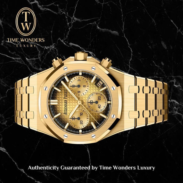 New May 2025 Audemars Piguet Royal Oak Chronograph Yellow Gold 26240BA 26240