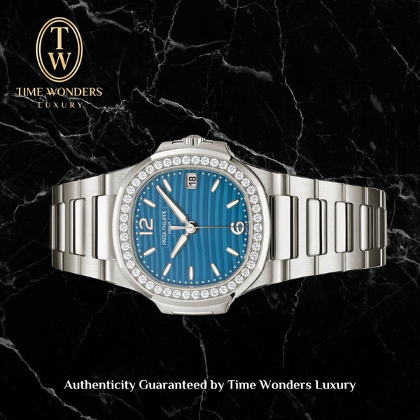 New May 2025 Patek Philippe Nautilus White Gold Blue 7010/1G-013 7010/1G 7010
