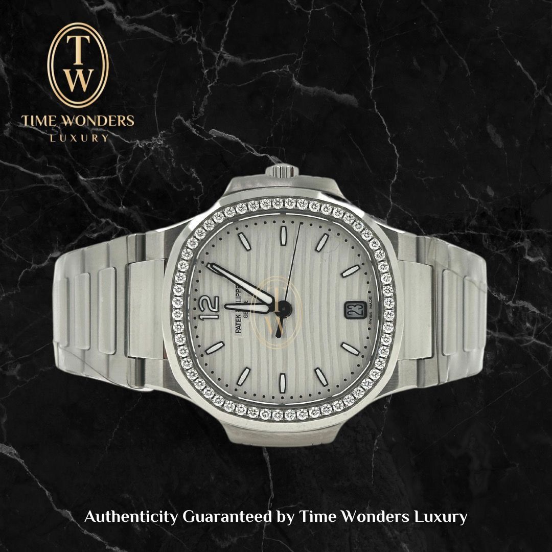 New Discontinued Q2 2024 Patek Philippe Nautilus 7118/1200A White Dial w Diamond 7118