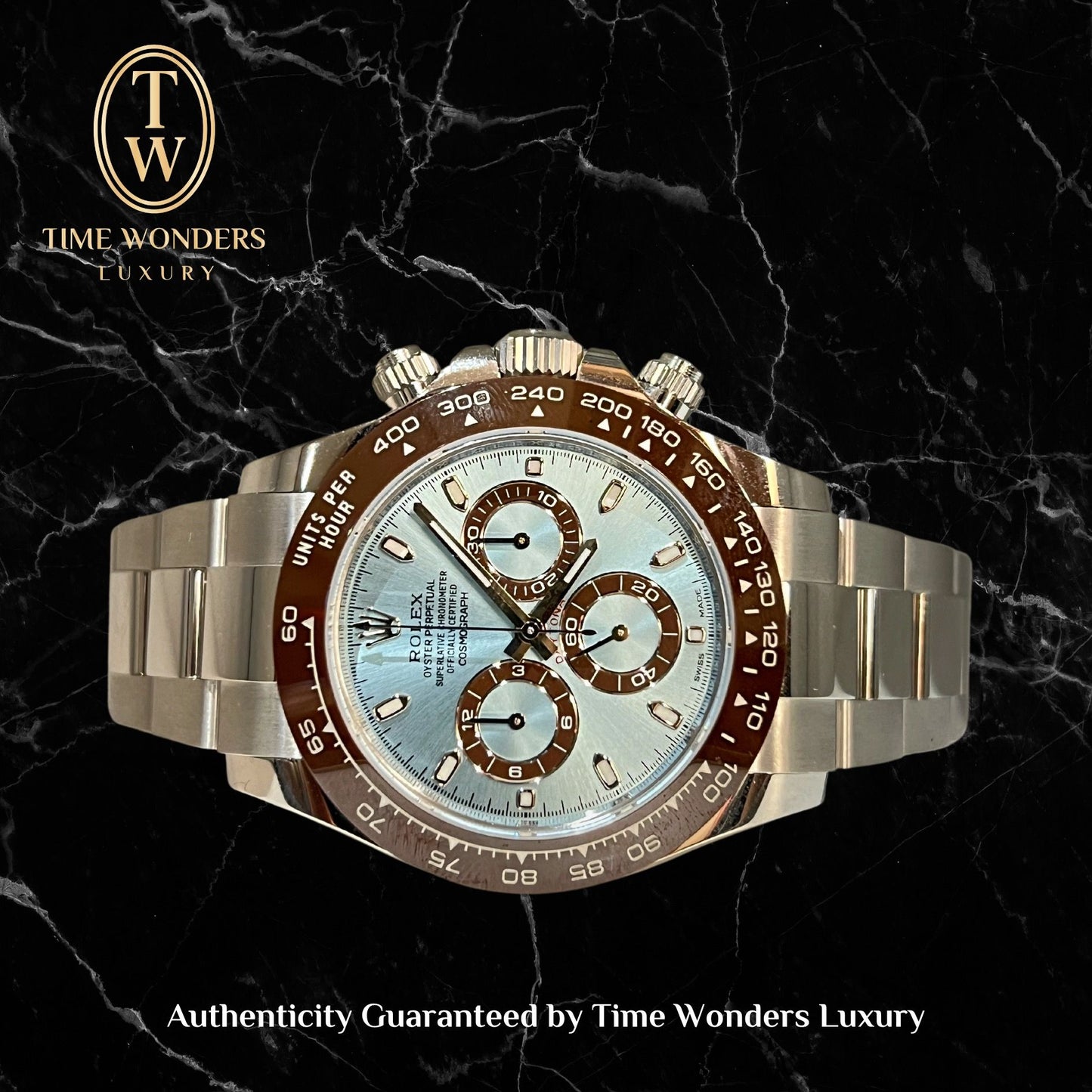 New Old Stock August 2021 Rolex Daytona 116506 Platona Platinum Ice Blue