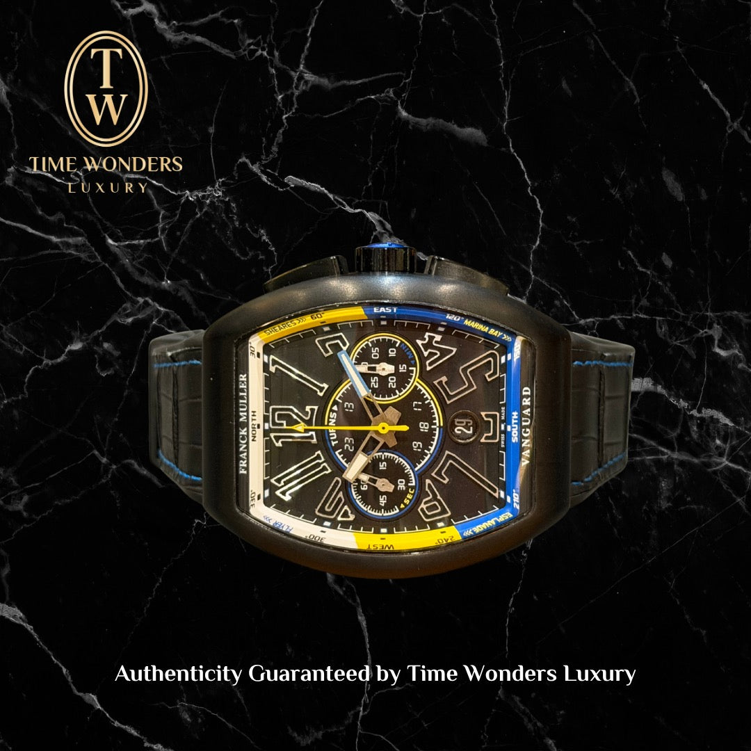 New August 2026 Franck Muller Vanguard V45 CC DT MARINA BAY Titanium Rubber Strap Limited Edition
