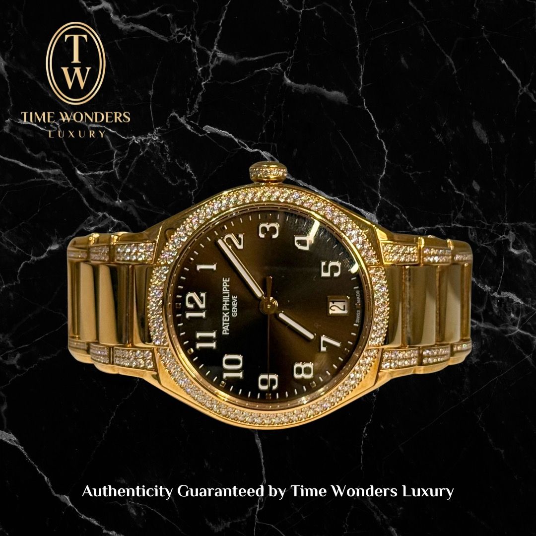 *RARE* October 2021 Patek Philippe Twenty~4 Rose Gold Brown Dial Diamond Bracelet 7300/1201R 7300