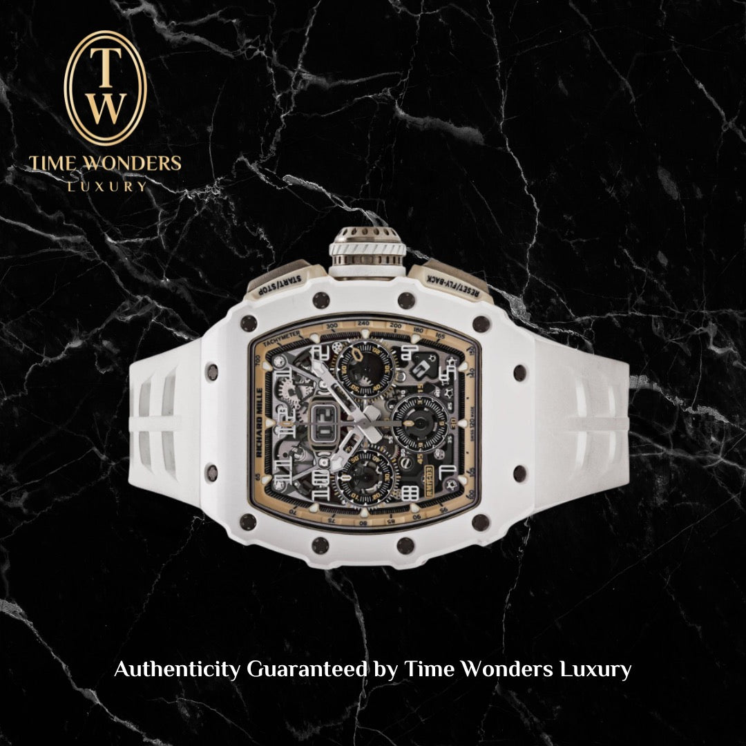 Mint 2025 Richard Mille 11-03 White Ceramic Last Edition RM11-03 RM1103 1103