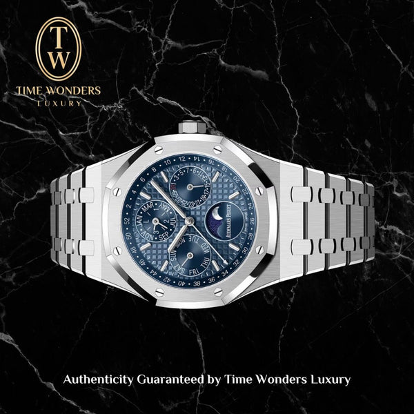 Used 2022 Audemars Piguet Royal Oak Perpetual Calendar 26574ST 26574 Blue