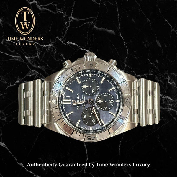 Used Breitling Chronomat 42mm AB0134 Black Mother of Pearl Limited Japan Edition