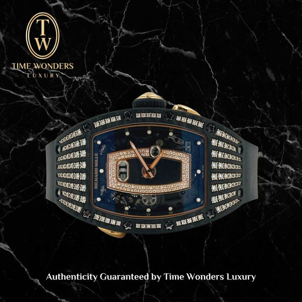 Used June 2017 Richard Mille 037 Rose Gold w Carbon TPT RM037 RM37