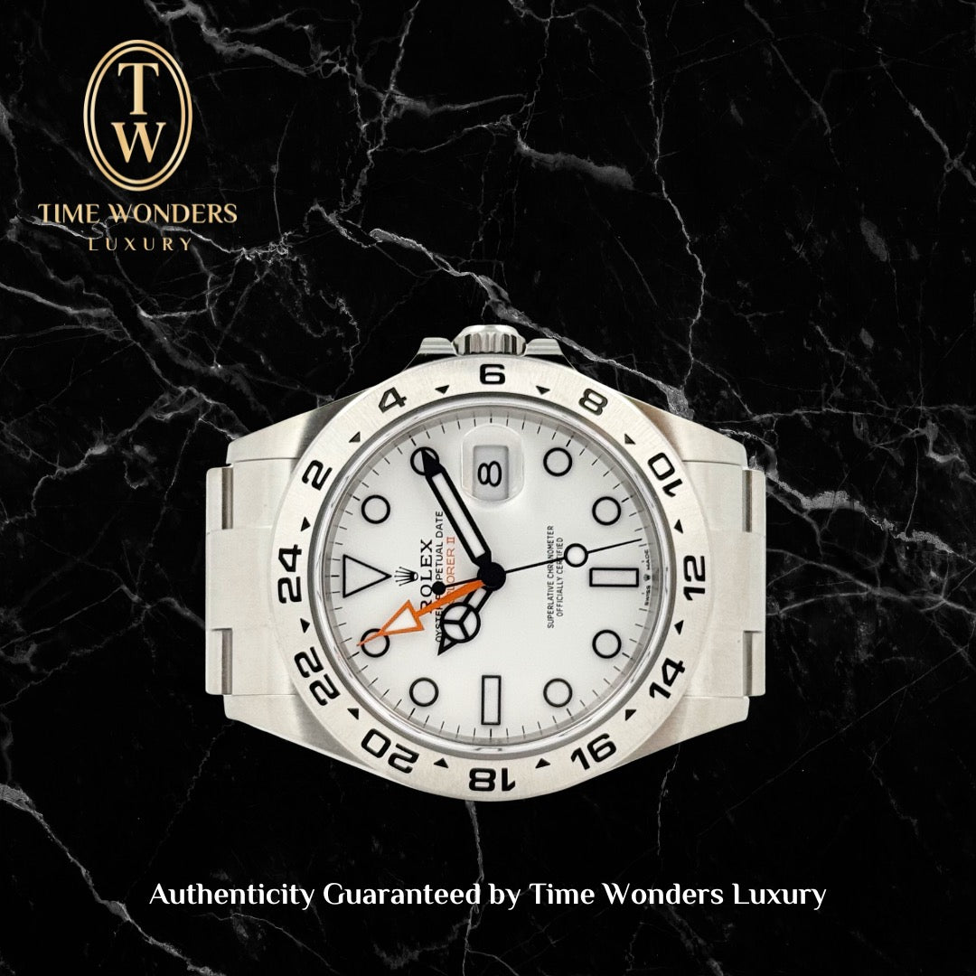 New December 2023 Rolex Explorer II 226570 White 42mm