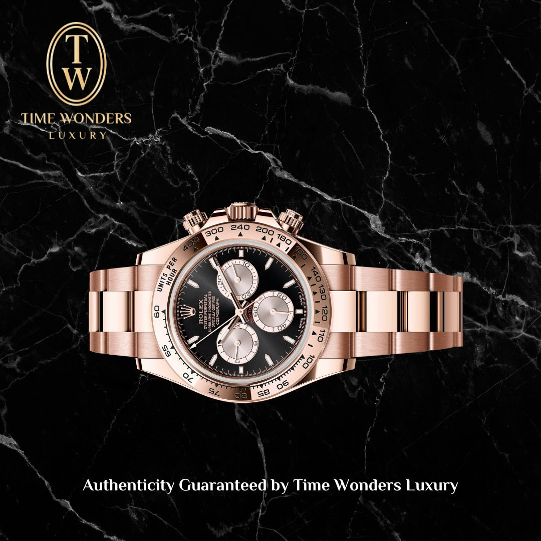 New November 2024 Rolex Daytona Rose Gold 126505 Black Dial