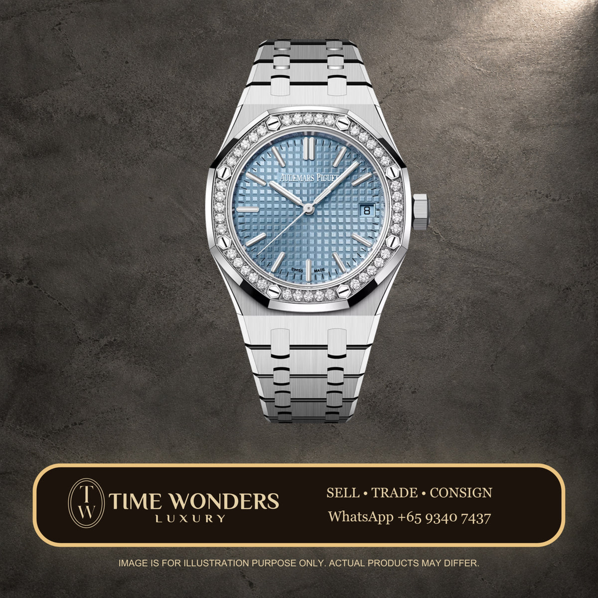 New September 2026 Audemars Piguet Royal Oak 37mm 15551ST Ice Blue Dial Stainless Steel 15551