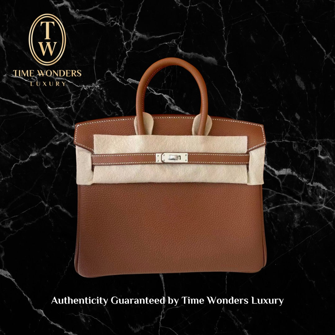 New 2026 Hermes Birkin 25 Gold Togo PHW K Stamped