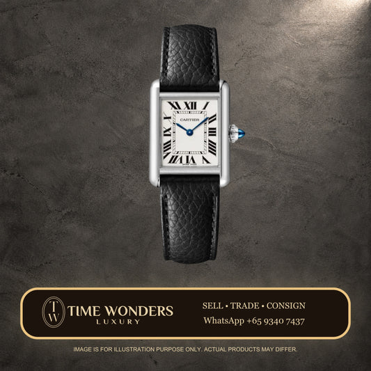 New September 2026 Cartier Tank Must Small WSTA0135 White Dial Stainless Steel Leather Strap