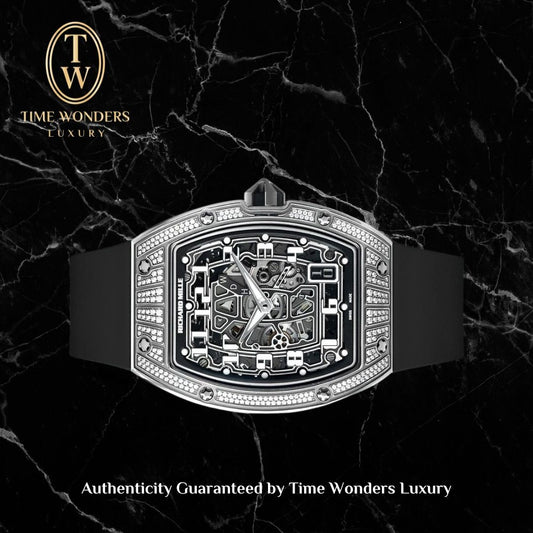 Like New 2018 Richard Mille 67-01 White Gold Diamonds RM67-01 RM6701 6701