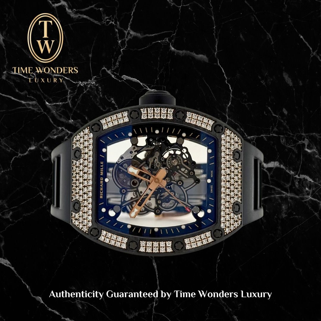 Like New 2020 Richard Mille RM055 Bubba Watson Rose Gold w Diamonds RM55 055