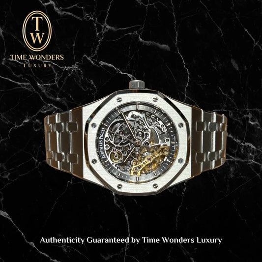 Like New 2022 Audemars Piguet Royal Oak Double Balance Wheel Openworked 15407ST 15407 41mm
