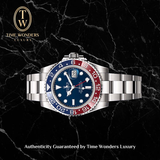 Like New Aug 2020 Rolex GMT-Master II White Gold Pepsi Blue Dial 126719BLRO 126719