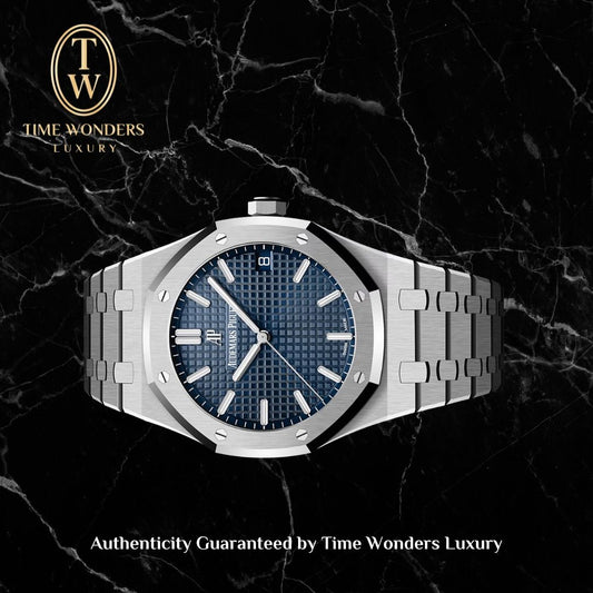 Like New December 2020 Audemars Piguet Royal Oak 41mm Blue 15500ST 15500
