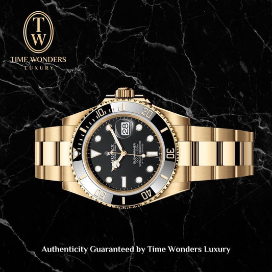 Like New December 2024 Rolex Submariner Yellow Gold 126618LN Black Dial 126618
