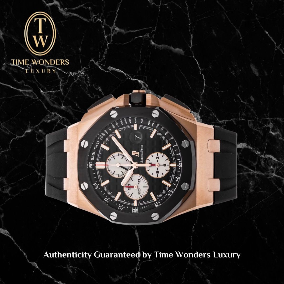 Like New January 2013 Audemars Piguet Royal Oak Offshore Chronograph 26400RO 44mm Rose Gold Ceramic