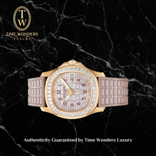 Like New Q3 2025 Patek Philippe Aquanaut Luce Joaillerie 5072R MOP dial 5072