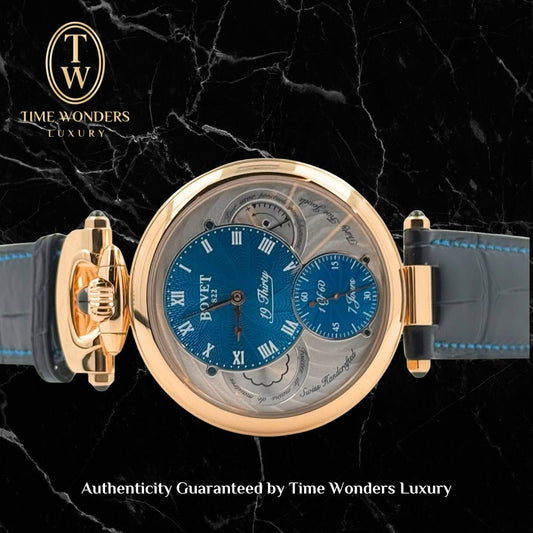 New February 2026 Bovet 19Thirty Great Guilloché 42mm Turquoise Dial Rose Gold NTR0053