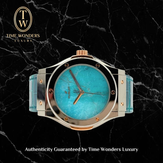 *Limited Edition 10pcs* Like New September 2024 Hublot Classic Fusion Element Turquoise Blue 542.NX.6380.LR.THG