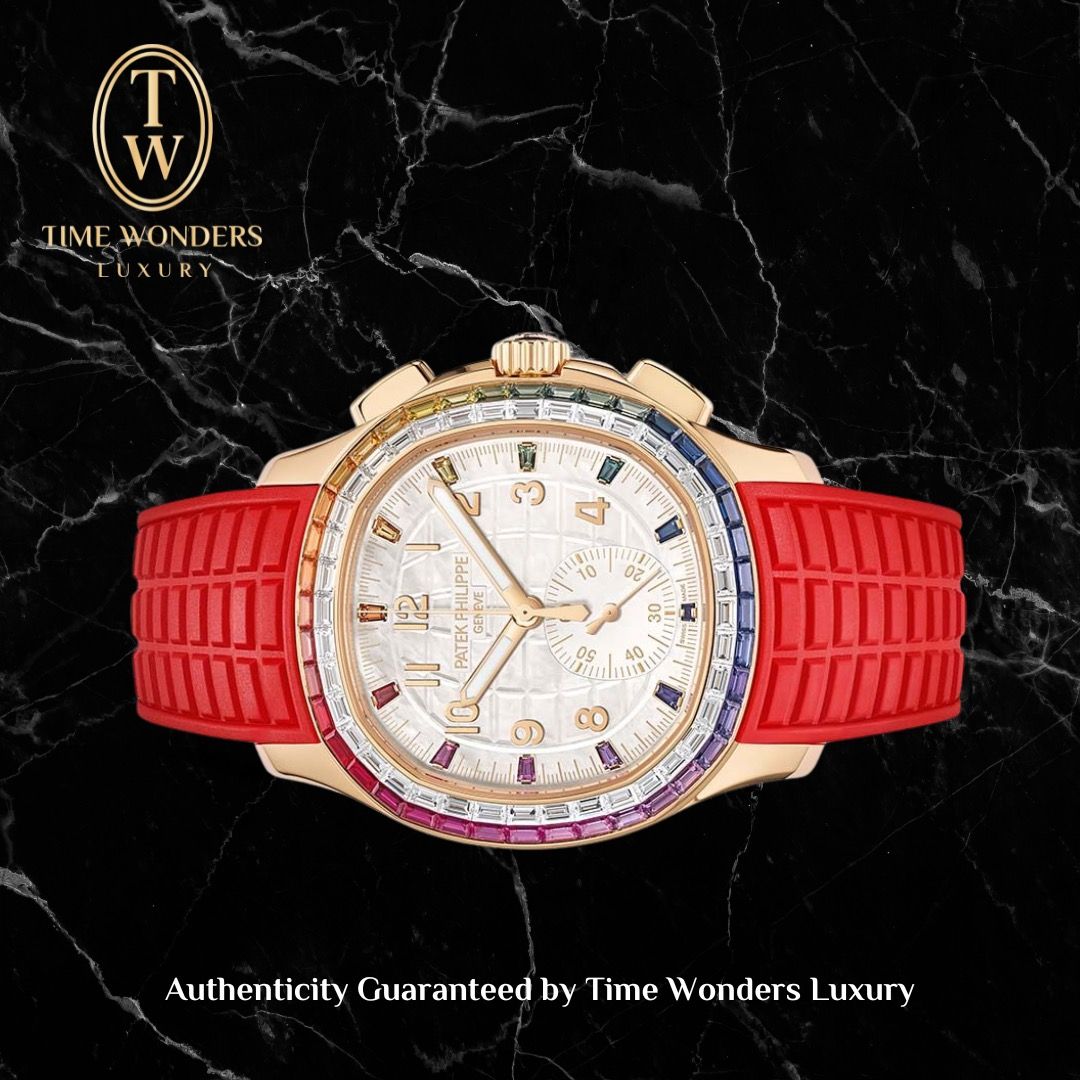 LNIB June 2023 Patek Philippe Aquanaut Luce Rainbow Chronograph 7968/300R 7968